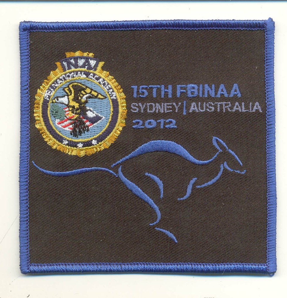 15th FBINAA Sydney Australia 2012 patch with hook back