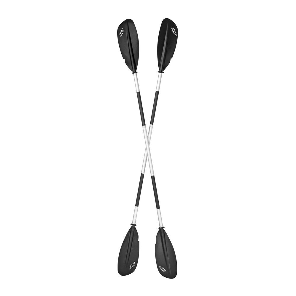Bestway Hydro Force 91” Adjustable Aluminum Locking Kayak Paddle and Grip, Black