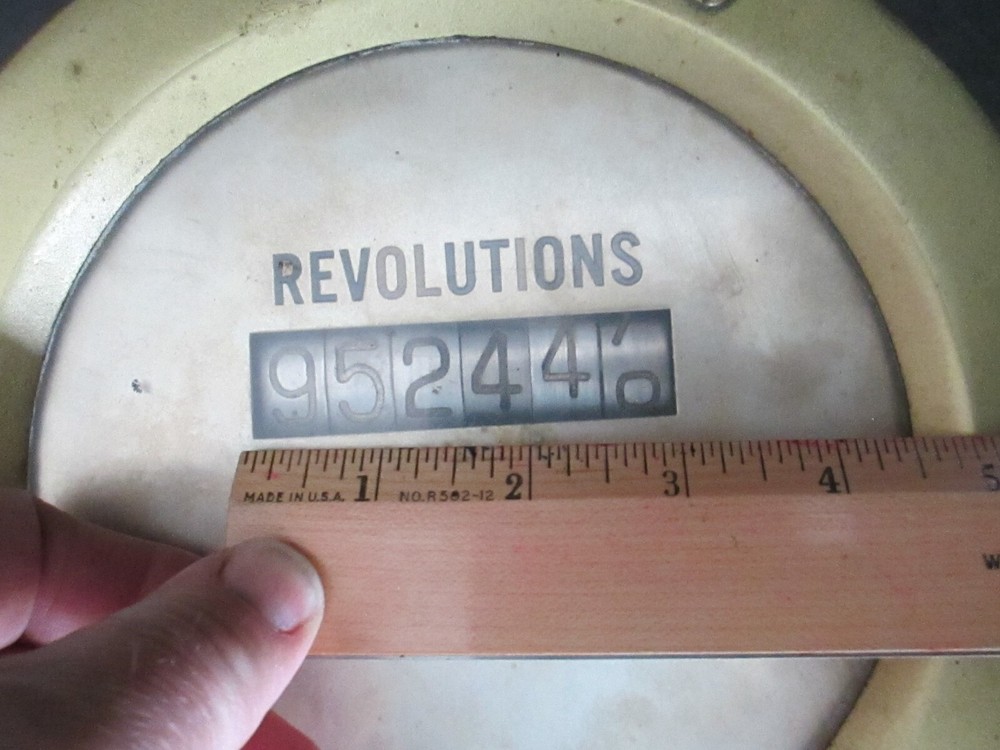 VINTAGE CUMMINGS MACHINE WORKS REVOLUTION COUNTER / MACHINE ENGINE STEAM