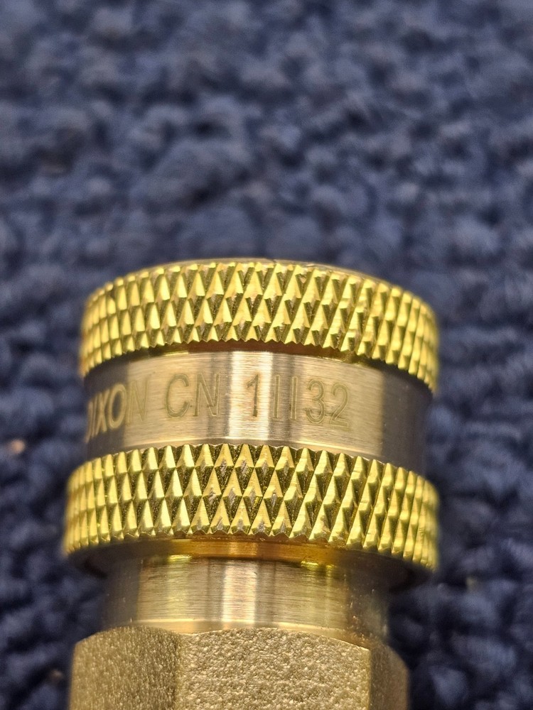 (QTY 5) Dixon 2EF2-B E-Series Straight Through Female Threaded Coupler - Brass