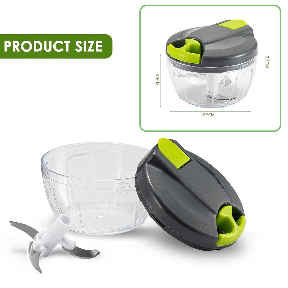 Multi-Function Manual Food Chopper & Processors with Handle and Cover,Vegetab...