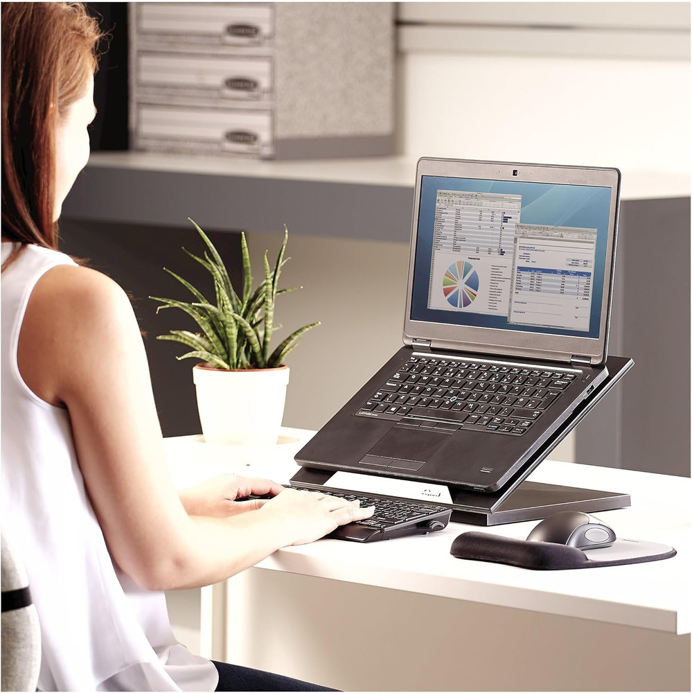 Designer Suites Laptop Riser, Black (8038401)