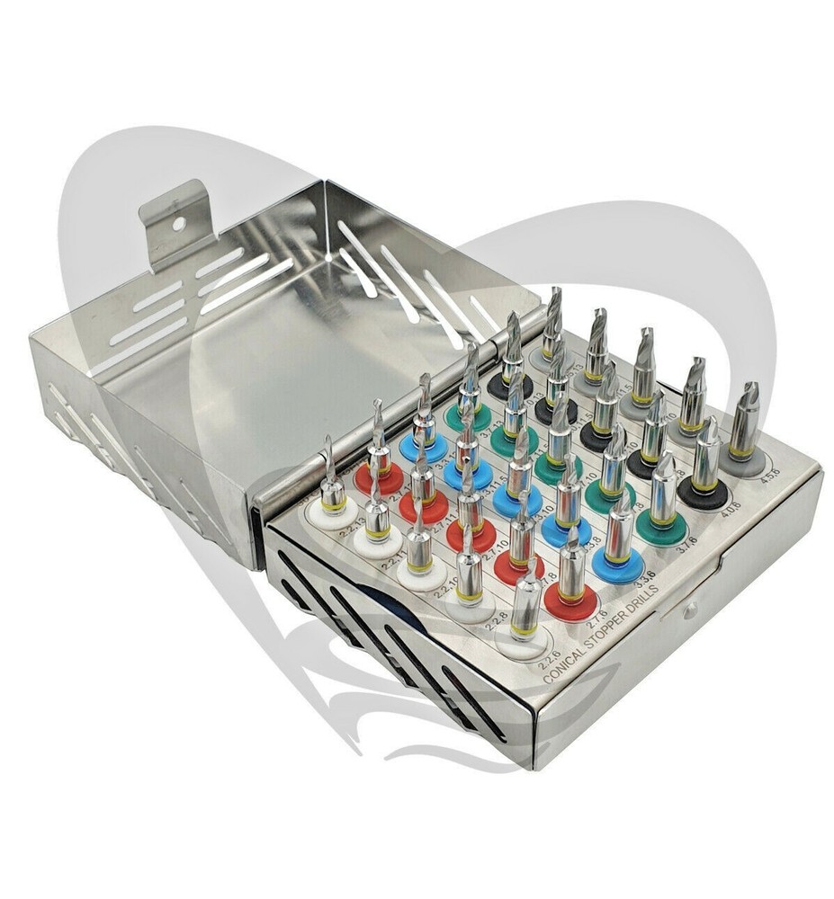 30 PCs Dental Implant Conical Stopper Kit, accurate depth control