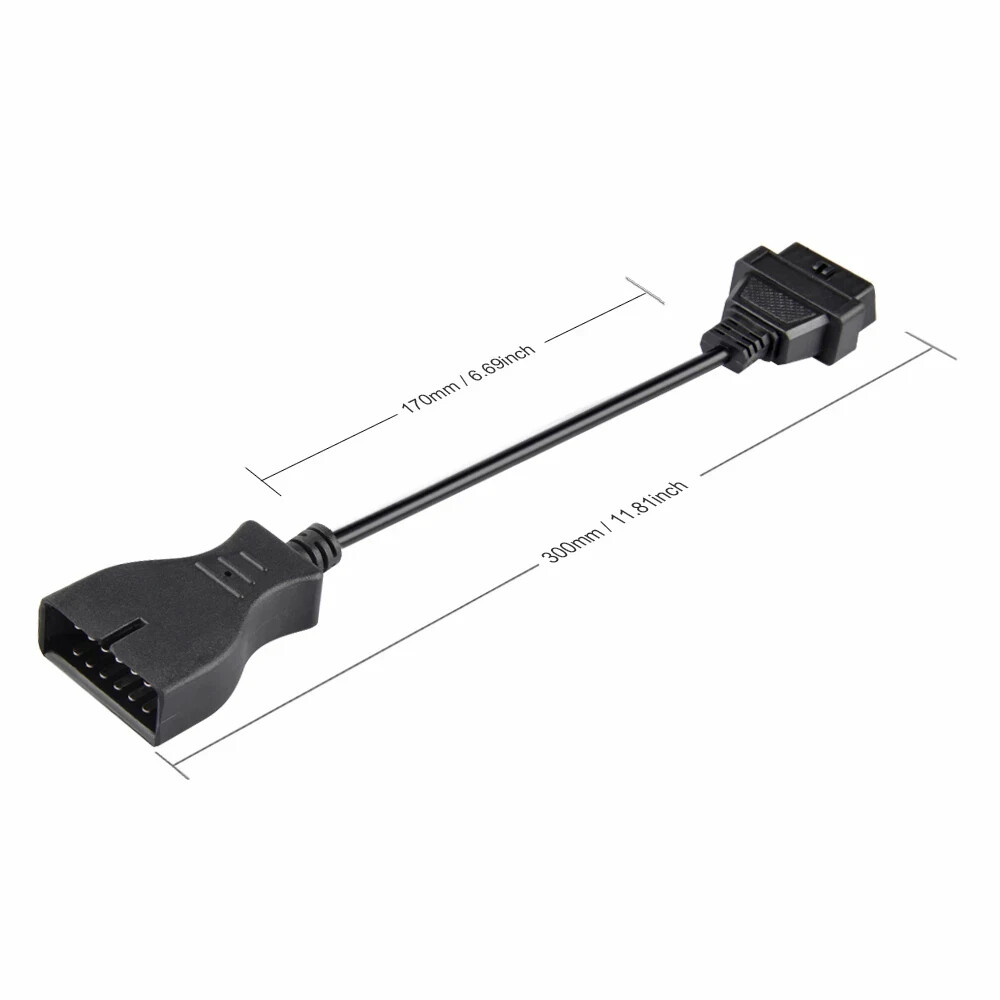 GM 12 Pin OBD1 to OBD2 16 PIN Car Diagnostic Code reader Connector Adapter Cable