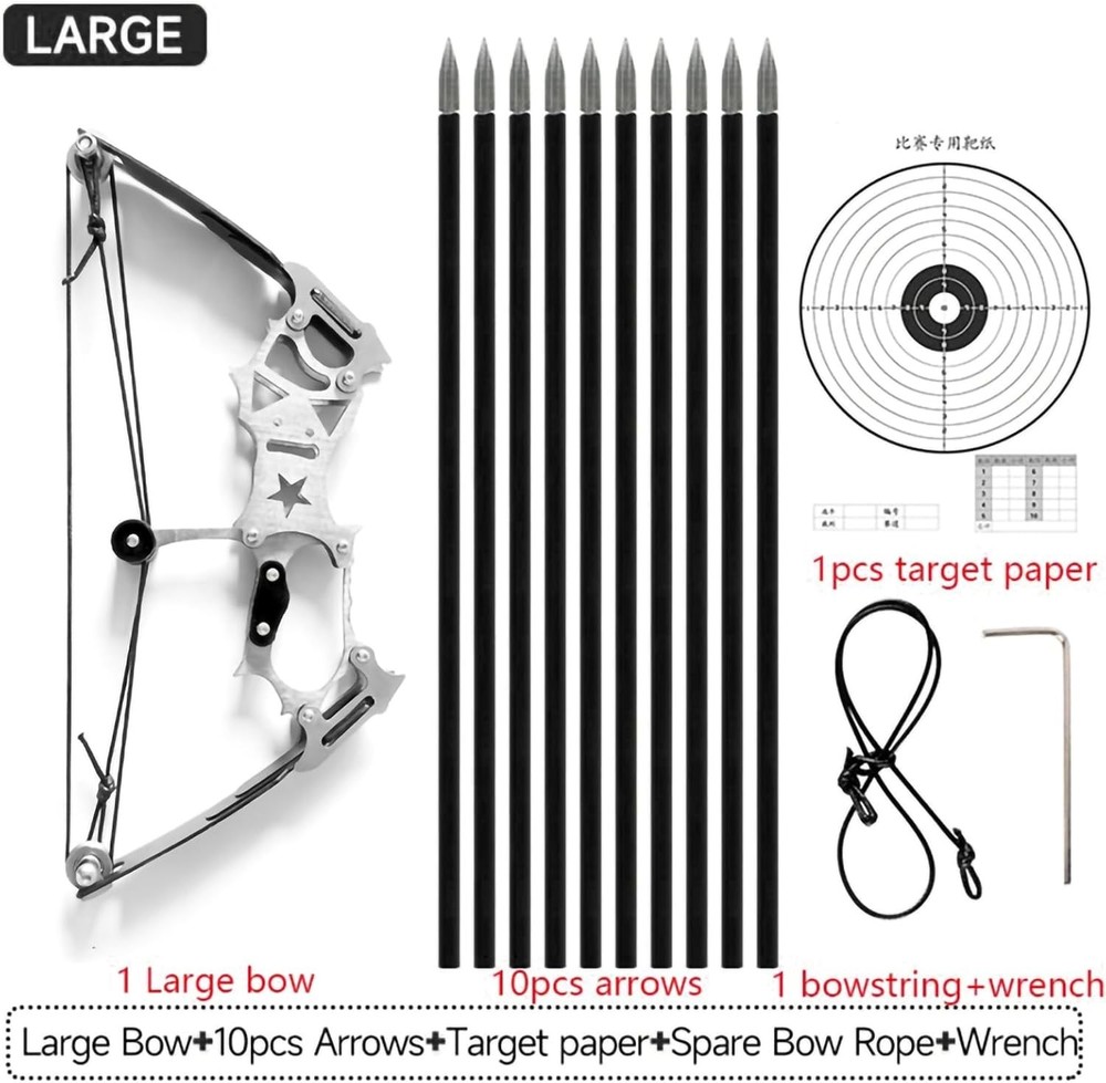 All-in-One Ambidextrous Archery Bow Set: Includes Bow, Arrows & Shooting Target