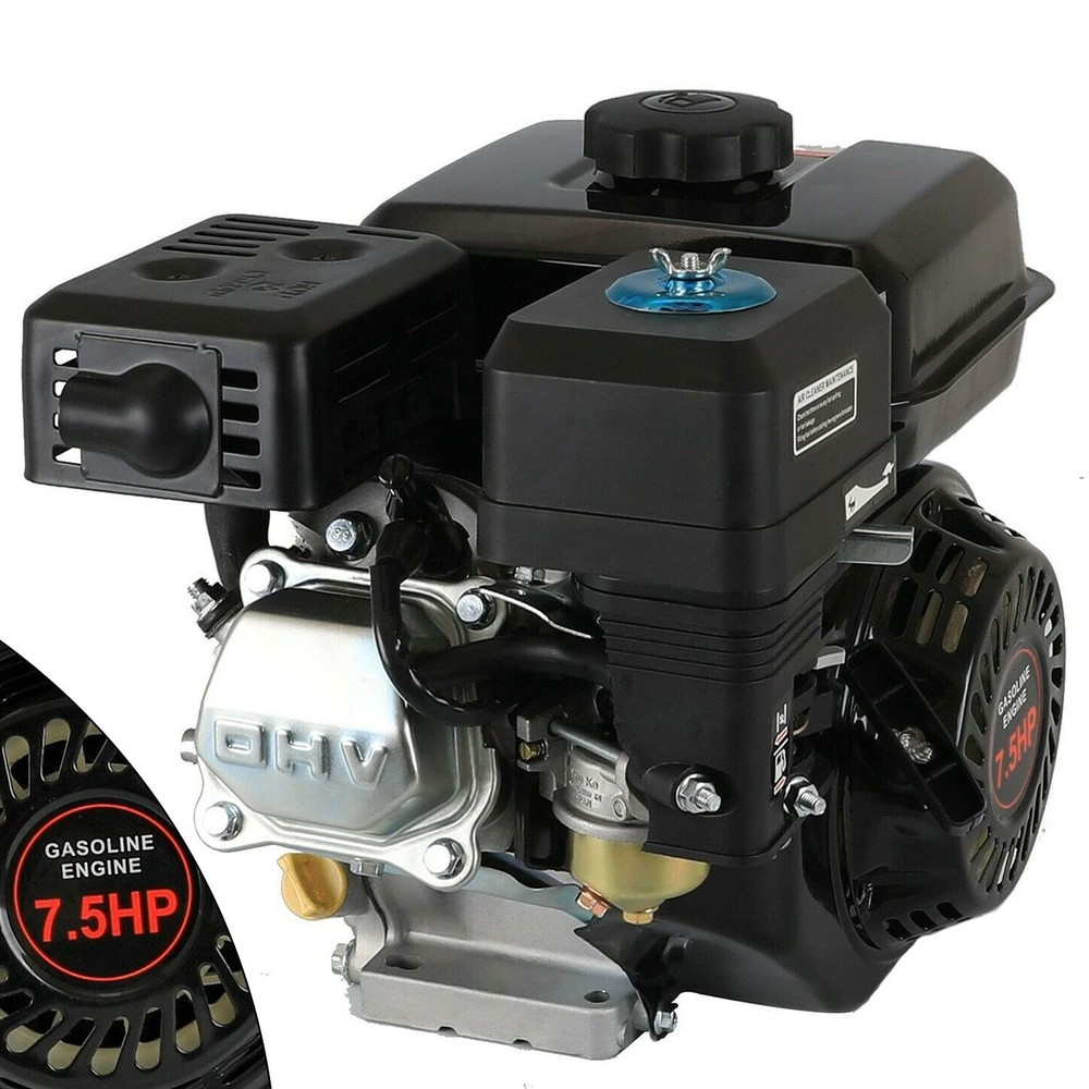 4-Stroke Go Kart Engine 7.5HP 210CC Gas Engine OHV Pull Start Air Cooled