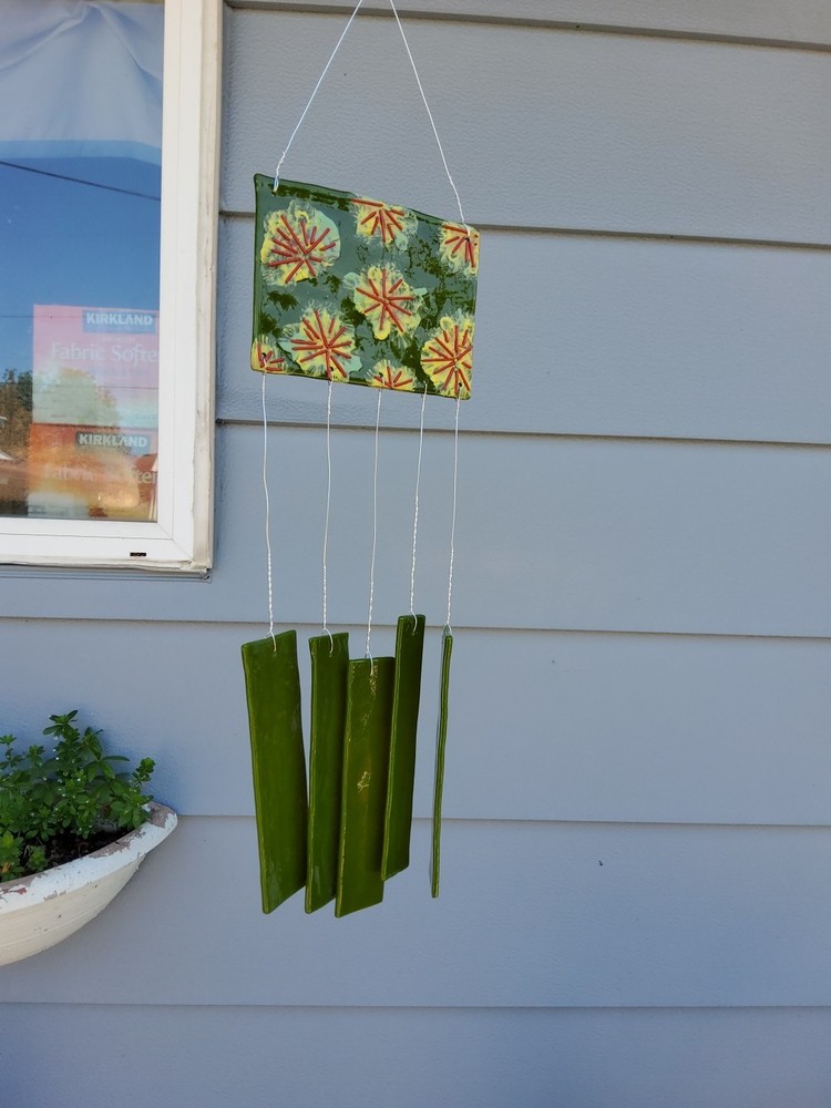Fused Glass Wind Chime
