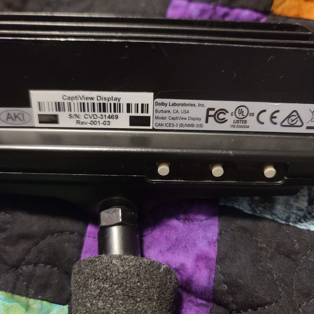 CaptiView Closed Caption Viewing System