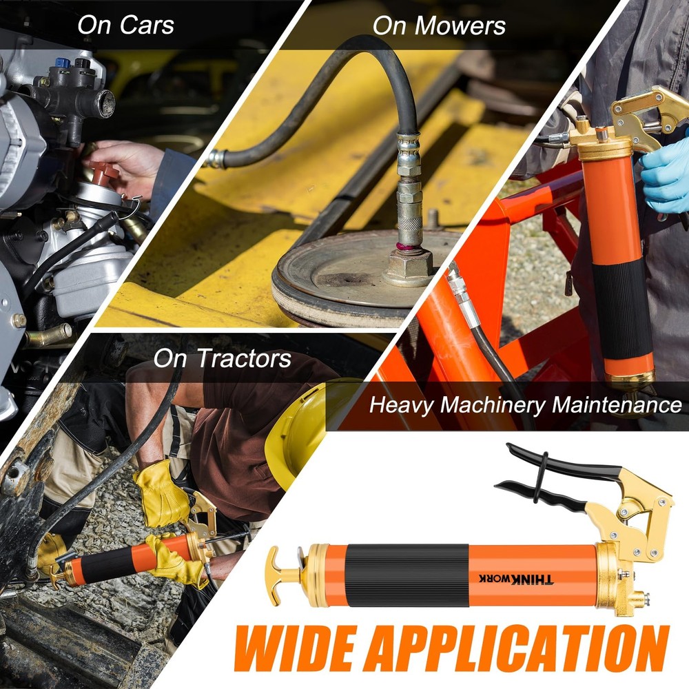 THINKWORK 8000 PSI Professional Heavy Duty Grease Gun Kit
