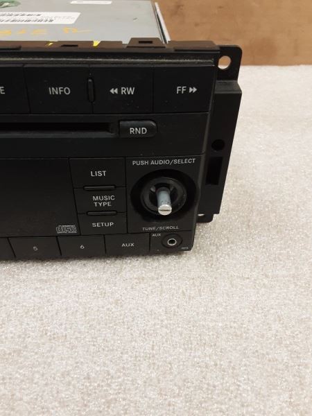 2008 WRANGLER AM FM CD MP3 ID RES 05064411AE MISSING KNOB