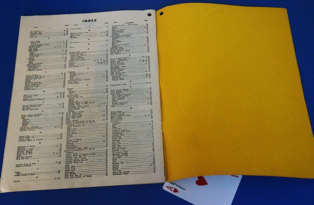 MAC Allied Tools Mechanics Tool & Forge Clinton 1952 Product Catalog #52