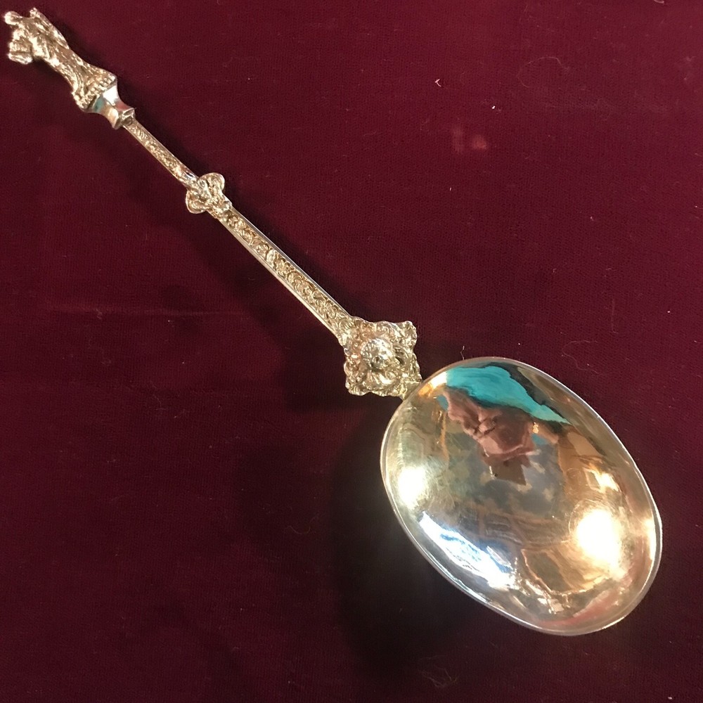 Antique Continental Gilt Silver Figural Spoon