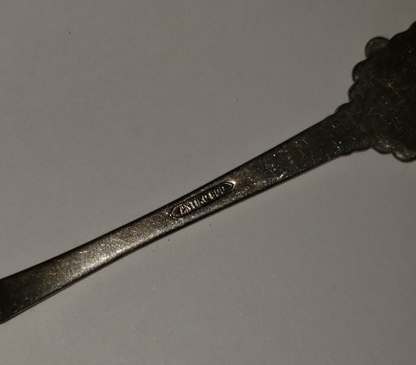 ANTIKO 800 SILVER GENEVE SOUVENIR SPOON