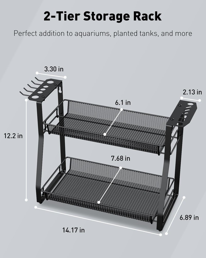 Compact Aquarium Tool Organizer with Easy Assembly for Your Aquascaping Needs