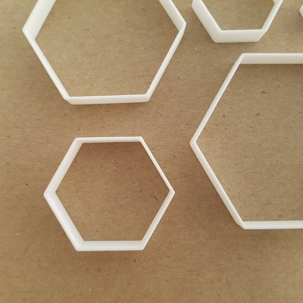 Hexagon Shape Mini Fondant Cutter Small Sugarcraft Icing Tiny Sharp Stencil
