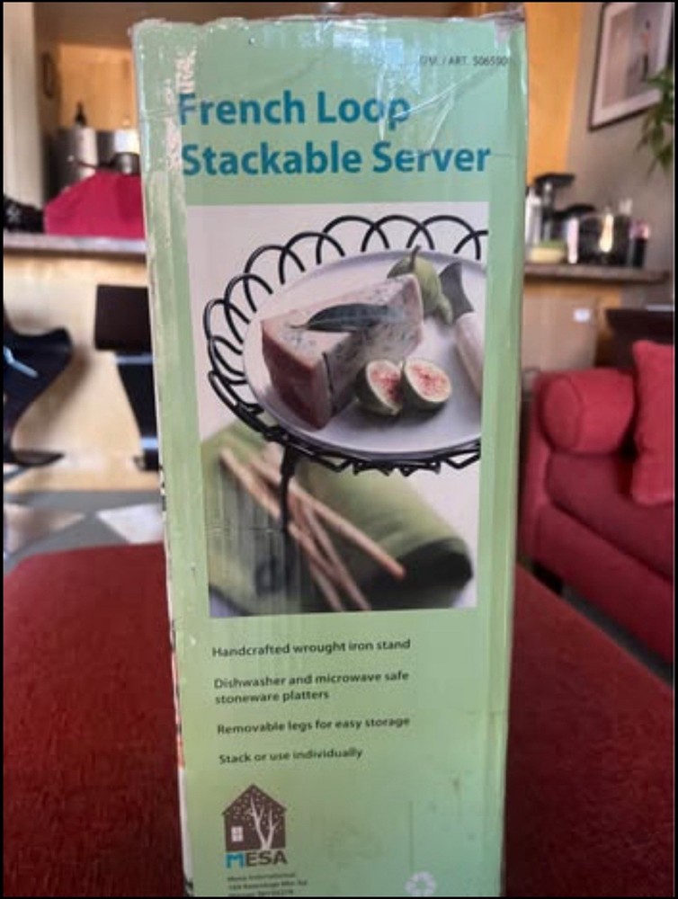 3 Tier French Loop Stackable Server by Mesa