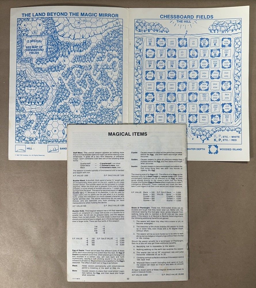 1983 The Land Beyond the Magic Mirror Advanced Dungeon & Dragons D&D EX2