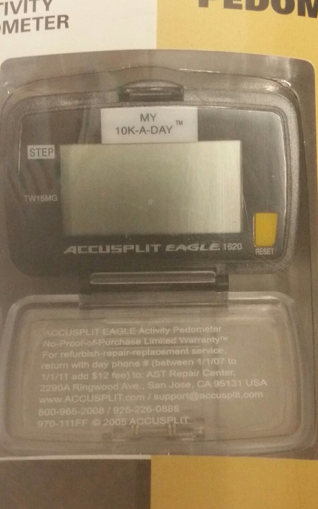 Accusplit Eagle Step Activity Pedometer, AE1620