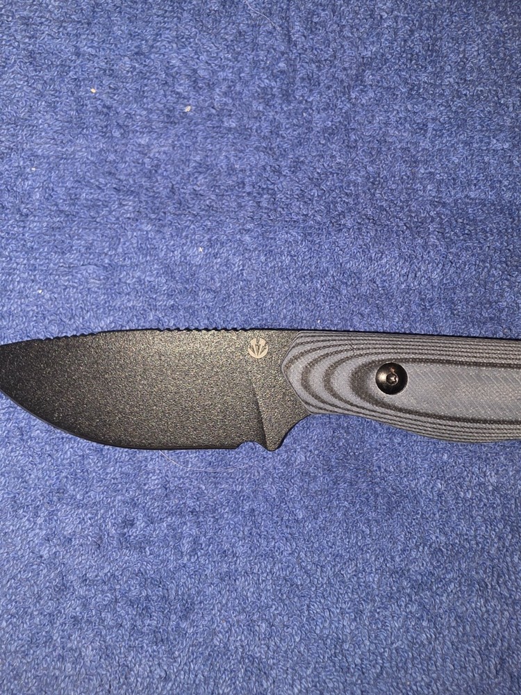 Warpath Blades Kitchi Black With Gray Handle