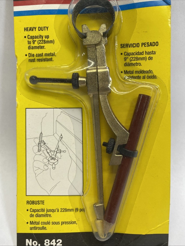 VINTAGE NEW! 2005 GENERAL TOOLS 842 PENCIL COMPASS SCRIBER