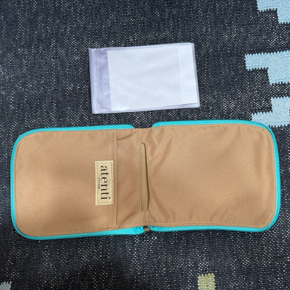 Atenti Circular Needle Case with Insert, Rambla Suzani Paisley Pattern