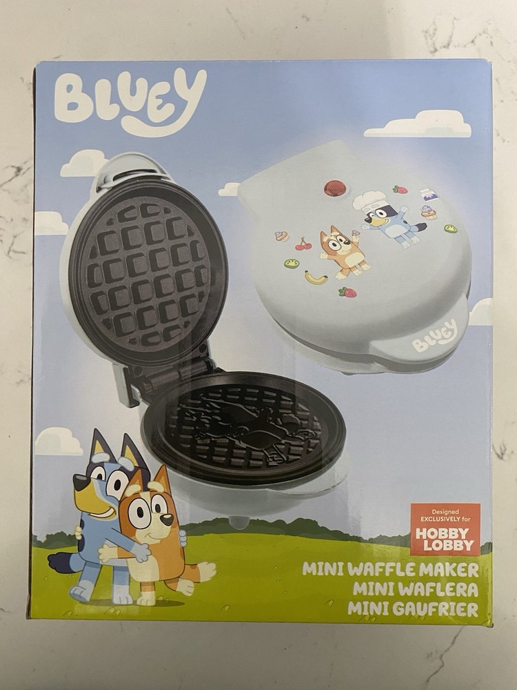 Bluey Mini Waffle Maker new