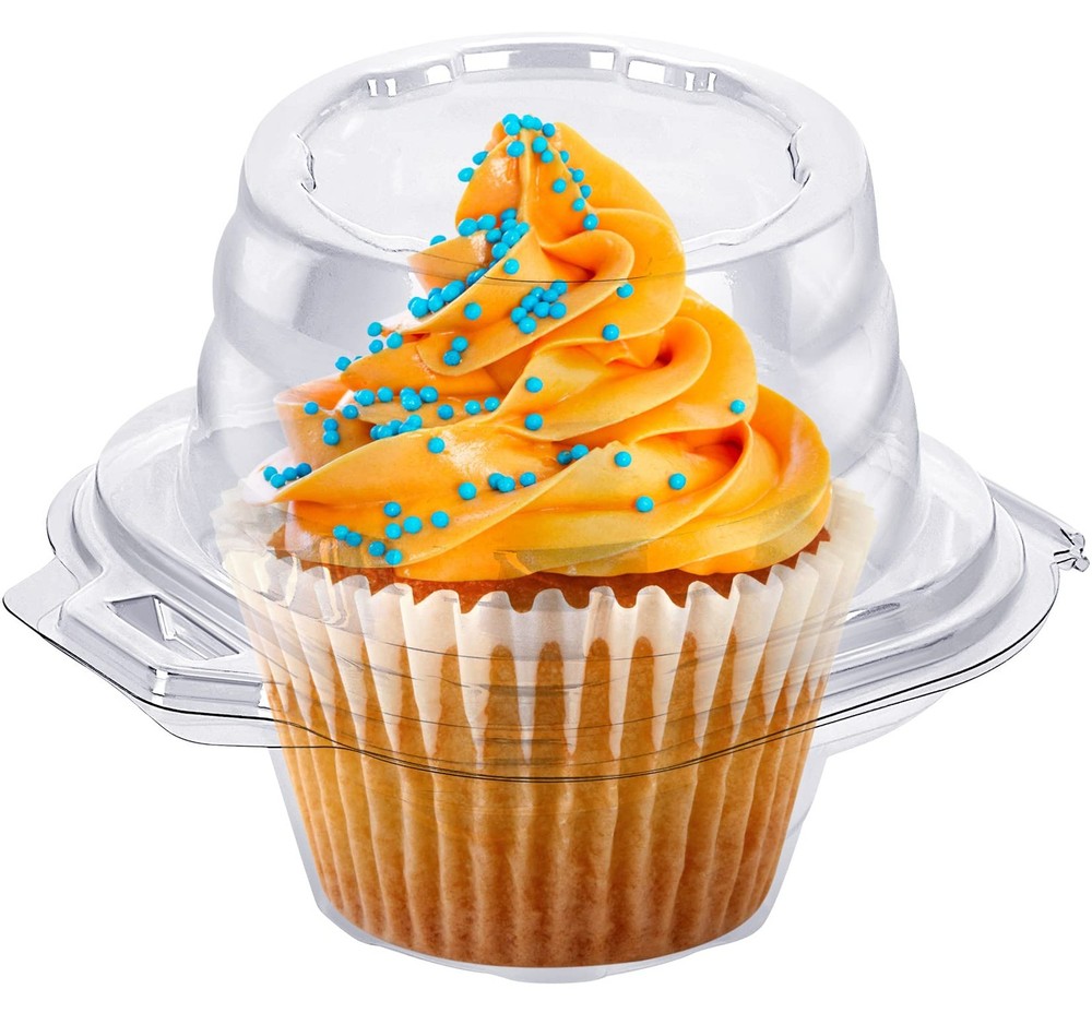 Cupcake Boxes Individual Cupcake Containers, 50 Packs Regular Single Cupcake ...