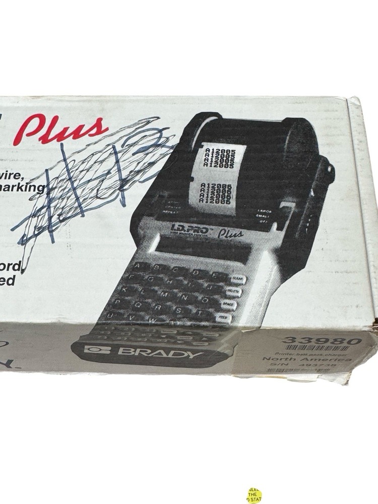 Brady I.D. Pro Plus Model 33980 - Complete