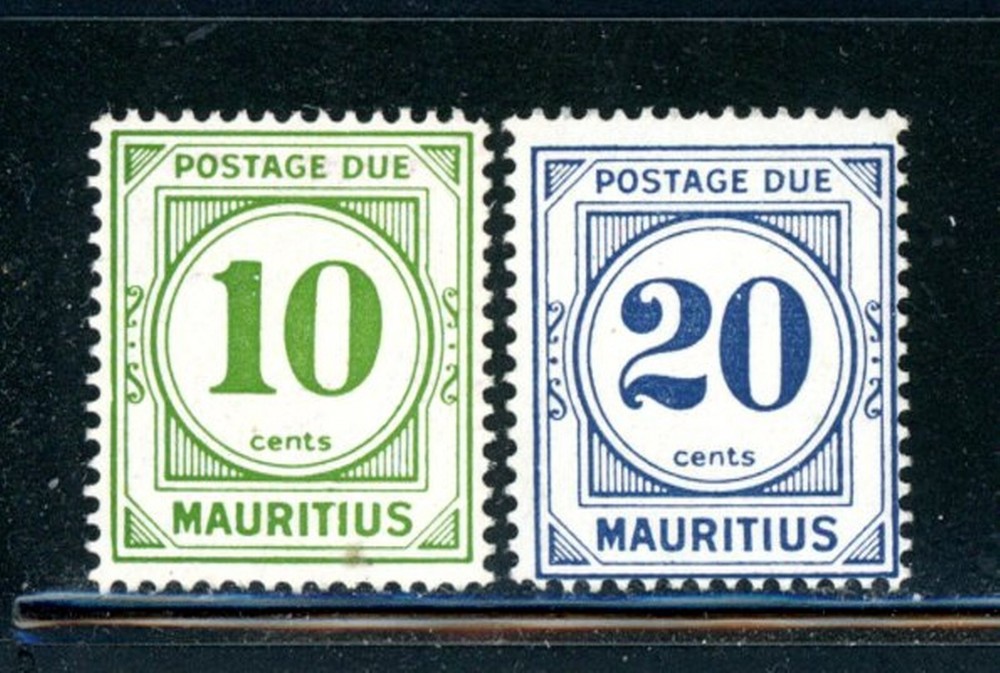 Mauritius Scott # J11, J12 - MH                      (4-C186)
