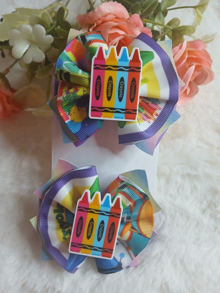Hair Bows Set Back To School