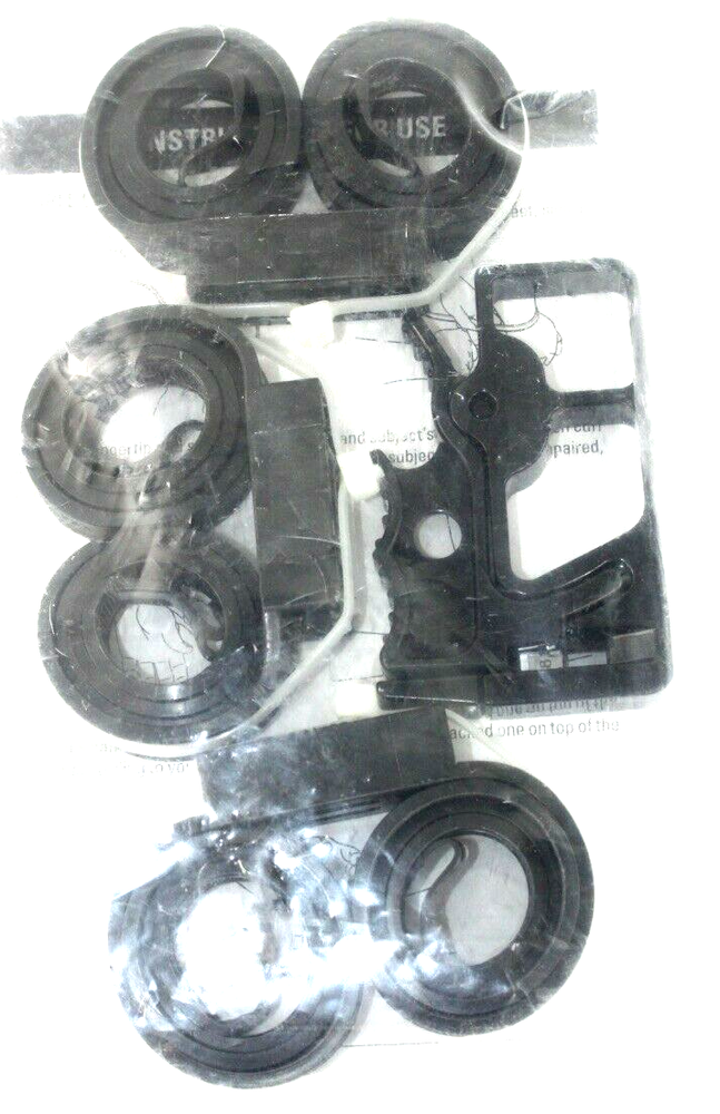 3 Pack Monadnock Products Black Double Cuffs/Restraints w Safety Cutter