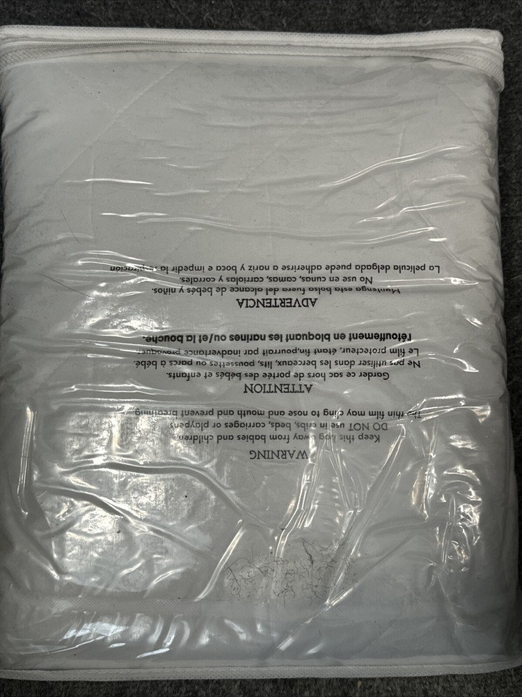 HYLEORY Queen Size Waterproof Mattress Pad Protector Breathable Quilted White