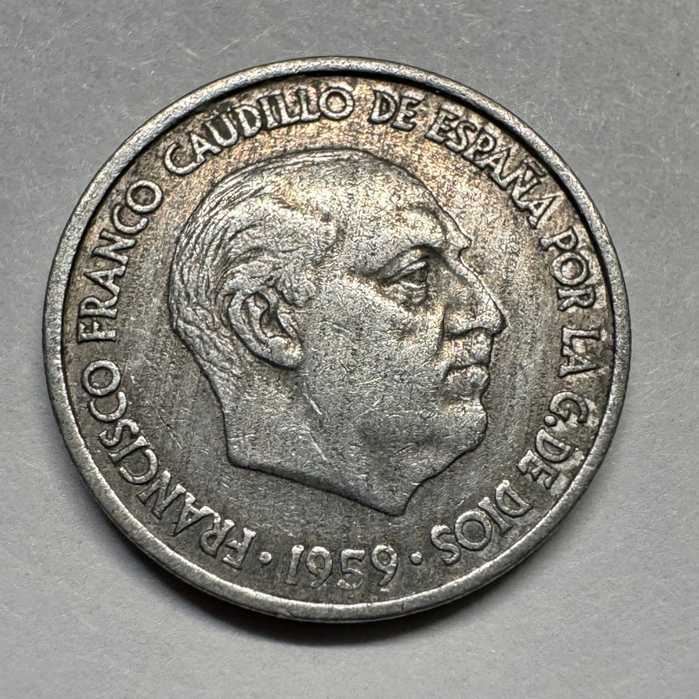 1959 Spain 10 Centimos - #A-068-B