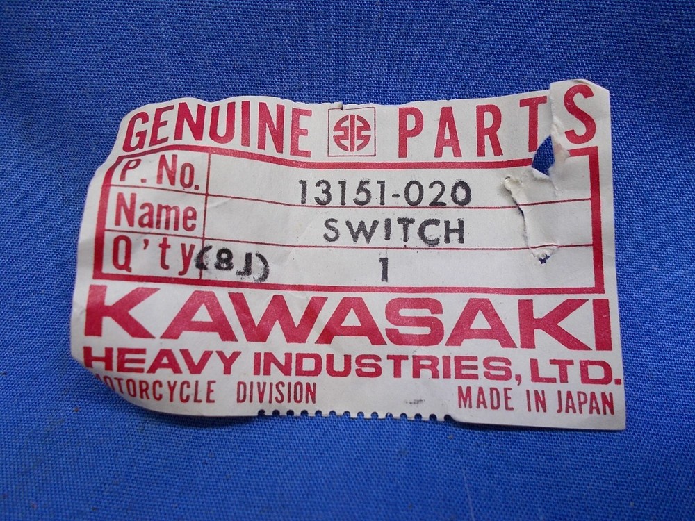 Kawasaki 13151-020. OEM Neutral Switch. NOS.