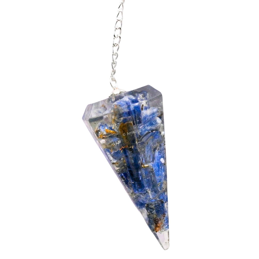 Kyanite Orgone Crystal Pendulums