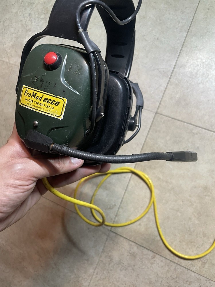 Promod Ecco CTS Aviation Headset Untested For Parts