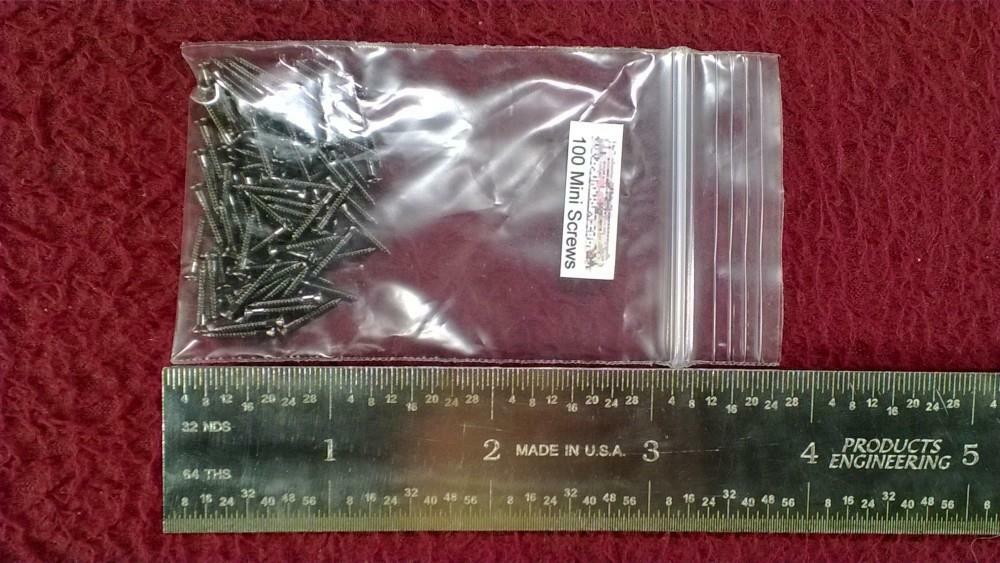 #1 MINI SCREWS (100) 10mm PHILLIPS