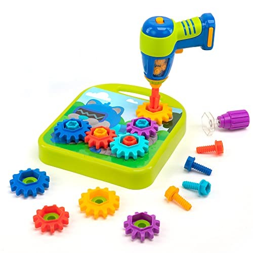 Design & Drill Gears Workshop - Construction Toys & Toddler Tools, Kids Tool