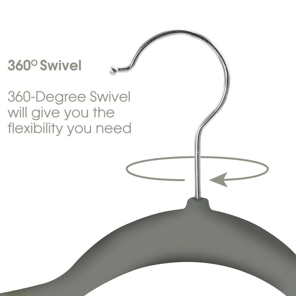 Gray Plastic Hangers 50-Pack