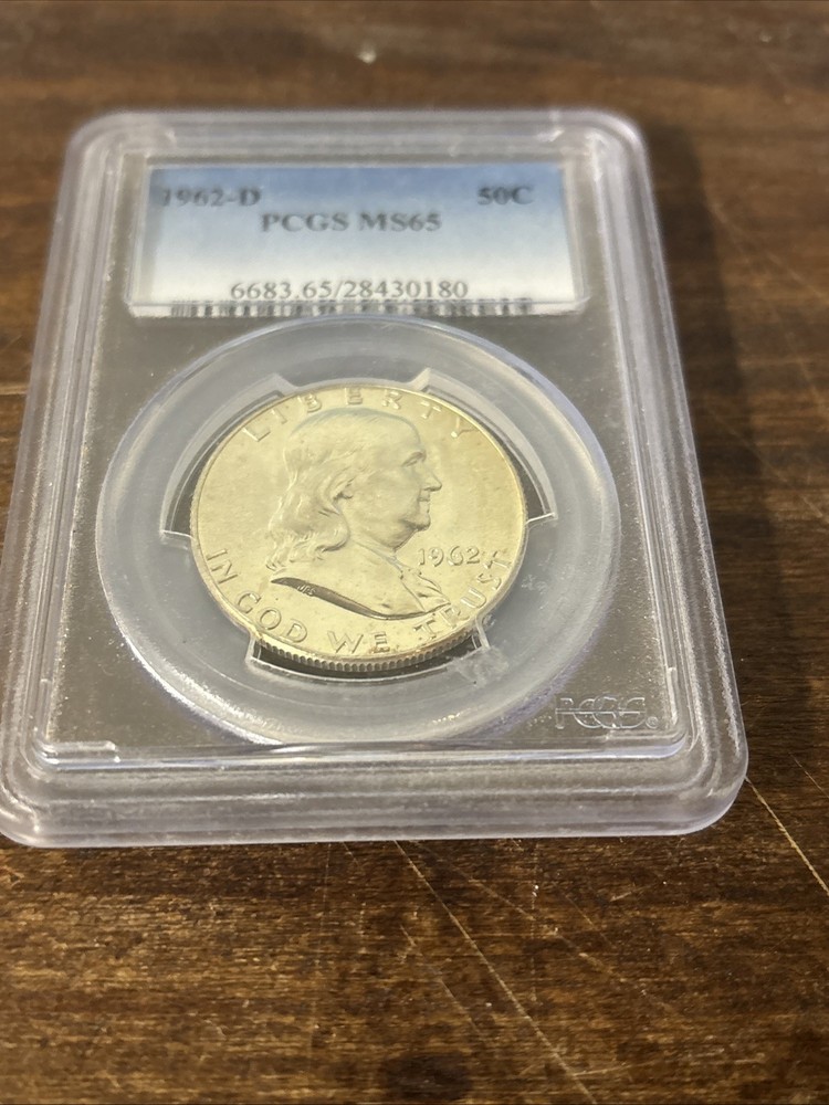 1962-D Franklin Half Dollar, PCGS MS65