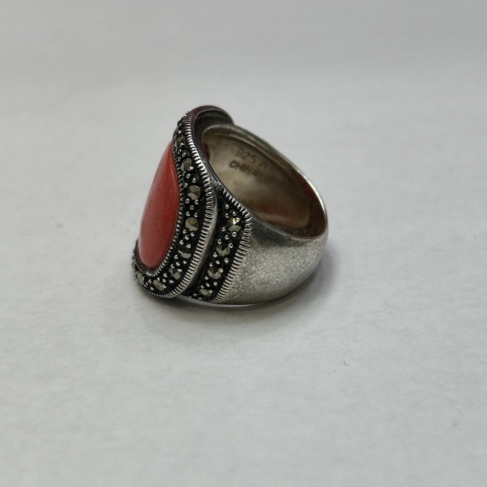 Vintage 925 Solid Sterling Silver Gemstone Ring