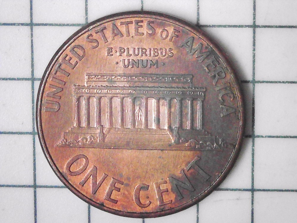 1998-D Lincoln Memorial Cent - Lamination error