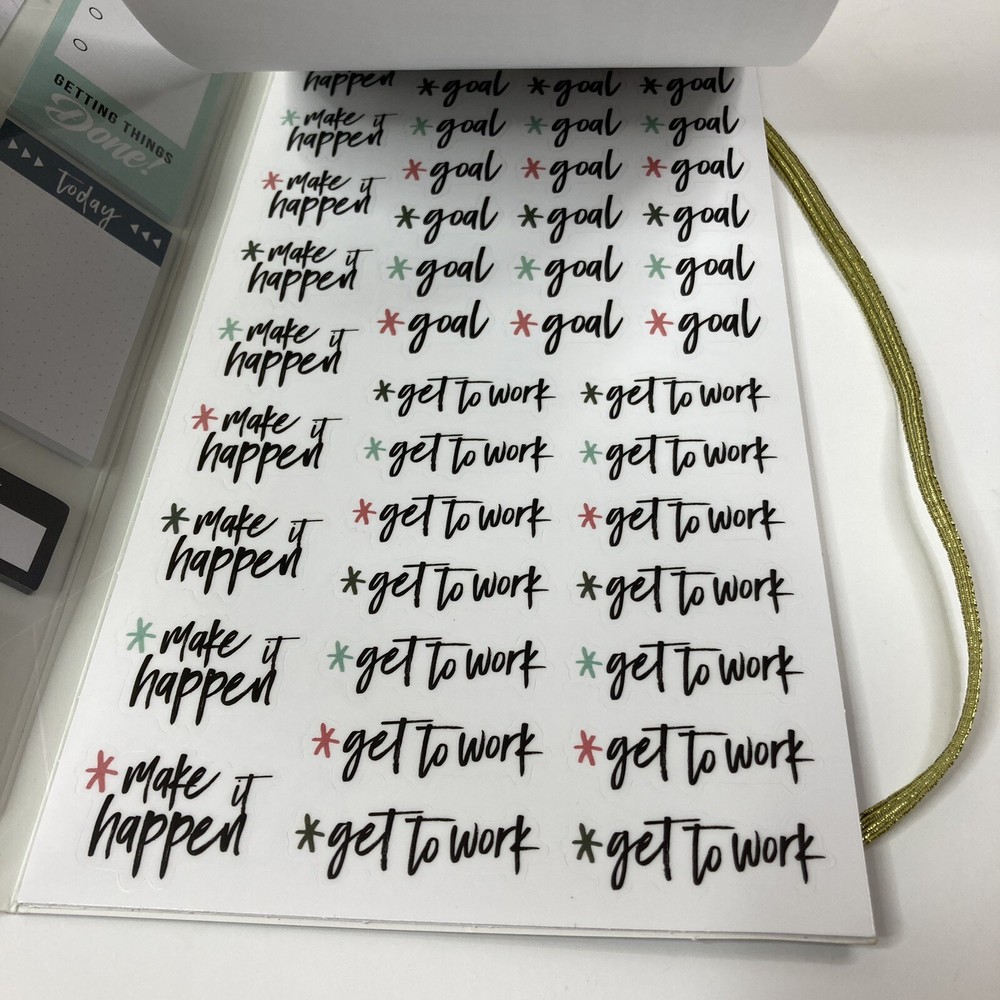 The Happy Planner GOAL GETTER MAMBA Sticker Book 722 pc