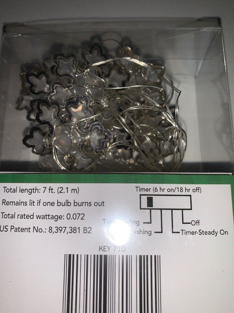 12 Ct LED Ultra Wire Lights Snowflake Silver Wire / Timer / Indoor / 3 Function