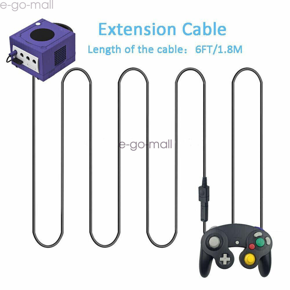 6FT /1.8m Extension Cables For Nintendo GameCube Wii Console Controller GC