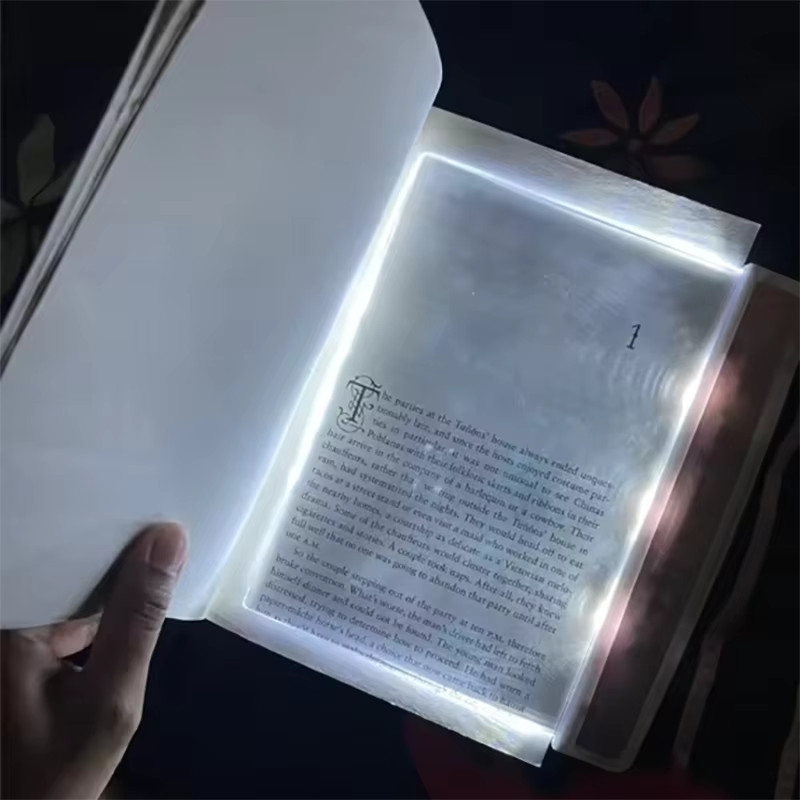 1Pc LED Flat Panel Reading Light Eye Protection Student Night Book Light