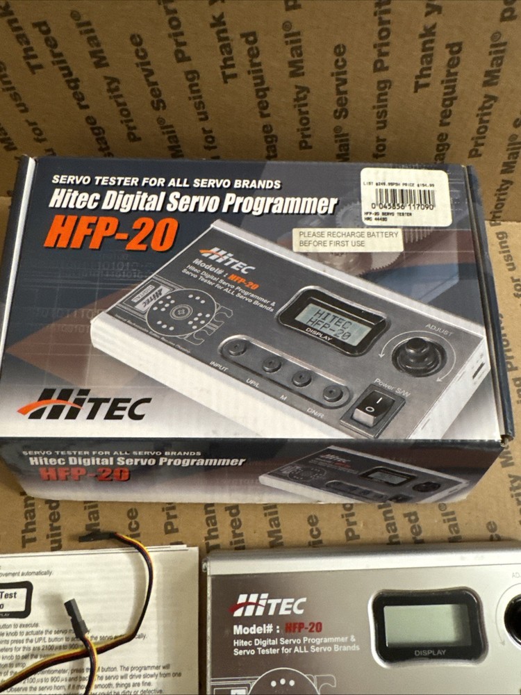 Untested Hitec Digital Servo Programmer HFP-20 in Original Box (Please Read)