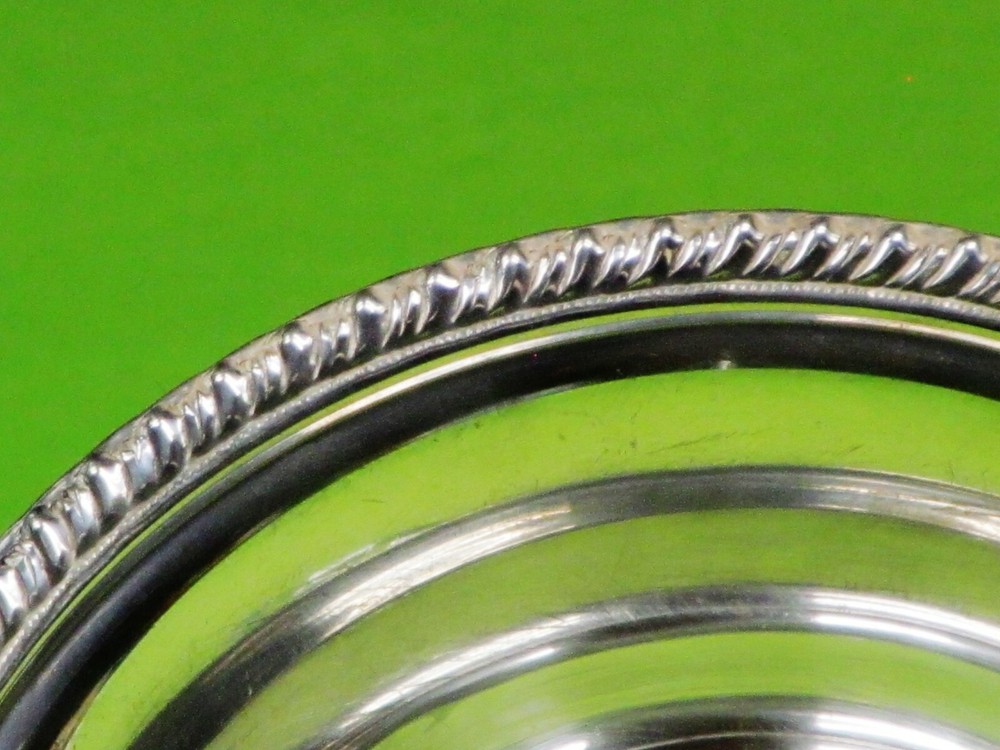 A Vintage B & M Sterling Silver Nut Bowl Underside marked Sterling