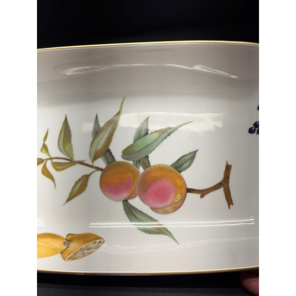 Vintage Royal Worcester Evesham Gold Oven-to-Table Rectangular Serving Dish