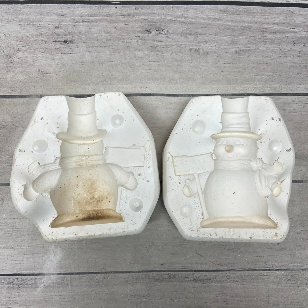 2000 Scioto Ceramic Casting Mold Snowman Votive #S-3754
